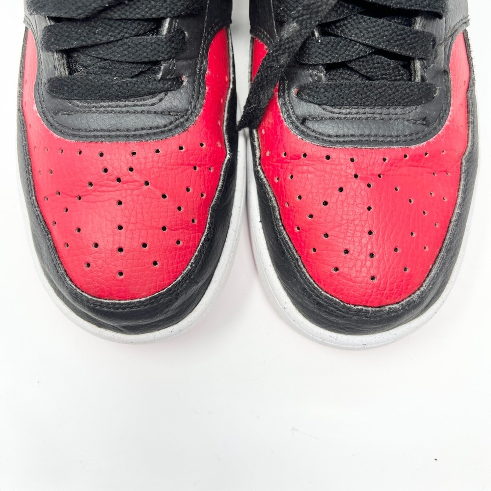Nike Court Vision Low Next Nature BRED Mens Size 9 Black Red FJ0685-010 READ - Picture 14 of 14
